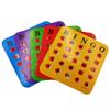 Yuanhe Deluxe Bingo Game Set - 6 Inch Metal Cage with Calling Board, 5 Shutter Slide Cards, 75 Colored Balls, for Large Group Games view 3