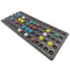 Yuanhe Deluxe Bingo Game Set - 6 Inch Metal Cage with Calling Board, 5 Shutter Slide Cards, 75 Colored Balls, for Large Group Games view 4