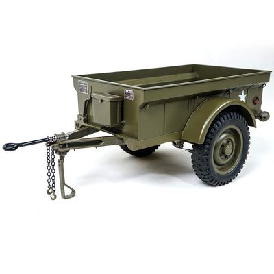 ROCHOBBY Plastic Trailer for 1/6 1941 MB Scaler RC Car Vehicle Models (1:6, Trailer)
