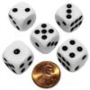 Cyber-Deals Black PU Leather Dice Cup with 16mm White Dice Black Pips Plus Storage Pouch Set (4 Sets) view 2