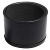 Cyber-Deals Black PU Leather Dice Cup with 16mm White Dice Black Pips Plus Storage Pouch Set (4 Sets) view 3