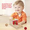 Adena Montessori Wooden Toy for 6-12 Month Baby 3 Balls,Sorting and Stacking Colorful Learning Education Toy for Toddler Kid 1-2 Year Old, Preschool Girl and Boy Gift Full Size Textures view 4