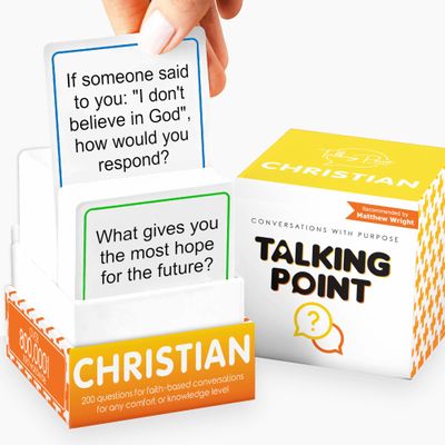 200 Conversation Cards for Christians Game - Explore Your Faith and Have Fun on Family Game Night, Bible Study or Youth Groups - Perfect for Church Groups, Couples Night, Easter Gifts