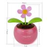 4 pcs Random Color Solar Powered Dancing Flower Plastic Solar Dancing Flowers Shaking Head Car Office Desk Decoration view 2