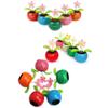 4 pcs Random Color Solar Powered Dancing Flower Plastic Solar Dancing Flowers Shaking Head Car Office Desk Decoration view 3