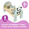 Eichhorn Wooden Hammering Bench - Colorful Motor Skills Toy for Toddlers with Hammer, Pegs and Balls, Promotes Coordination and Strength, Birch Wood, Age 1+ view 3