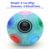 TANCH Glow in Dark Magic Rainbow Puzzle Ball Luminous Stress Reliever Ball Cube Brain Teaser Games Football Fidget Cube Toys for Kids Adults view 2