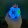 TANCH Glow in Dark Magic Rainbow Puzzle Ball Luminous Stress Reliever Ball Cube Brain Teaser Games Football Fidget Cube Toys for Kids Adults view 3
