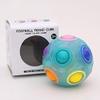 TANCH Glow in Dark Magic Rainbow Puzzle Ball Luminous Stress Reliever Ball Cube Brain Teaser Games Football Fidget Cube Toys for Kids Adults view 4