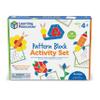Learning Resources Pattern Block Activity Set, 20 Double-Sided Cards, Ages 4+ view 1