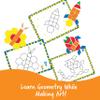 Learning Resources Pattern Block Activity Set, 20 Double-Sided Cards, Ages 4+ view 4