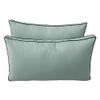 DBM IMPORTS Cover ONLY Style2 Outdoor Bolster Back Pillow Slipcover Contrast Trim Crib-AD002 view 4