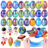 JOYIN 24 Pcs Galaxy Slime Eggs with Toys, Unscented, Multi-color, Easter, Space Theme, 3+ Years, Small, Multi Color, Slime with Toys, Putty, Childrens Multi-item Party Favor Packs, Unisex Children view 1