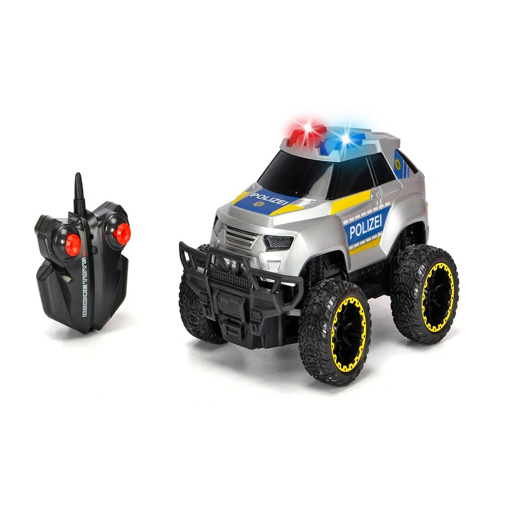 DICKIE TOYS RC Police Offroader Car with 2.4 GHz Remote Control, Lights & Sounds