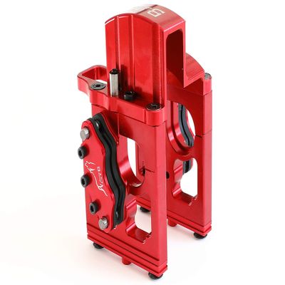 GTBRacing CNC Aluminum Center Differential Diff Mount & Adjustable Calipers Version for 1/5 RC Car Losi MTXL Upgrade Parts (Red)