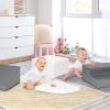 Costzon Climb and Crawl Foam Play Set, 4-Piece Soft Toddler Corner Climber Indoor Active Play Structure for Babies & Toddlers, Great for Climbing, Sliding and Physical Activity (White + Grey) view 2
