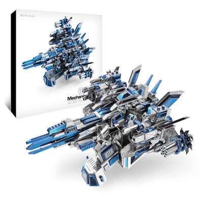 Microworld 3D Metal Puzzle - Mechanical Pilot 1 Spacecraft Model Kits, Great Challenge 3D Puzzles for Adults to Build, DIY Handcraft Assembly Model for Teen - 355 pcs