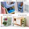 GUAWJRZDP Stackable Storage Baskets/Bins,Detachable Storage Organizer Plastic Baskets Rack,Space Saving,for Food Snacks Bottles Toys Toiletries(37.5X26.5X19cm/14.7X10.4X7.4inch) view 3
