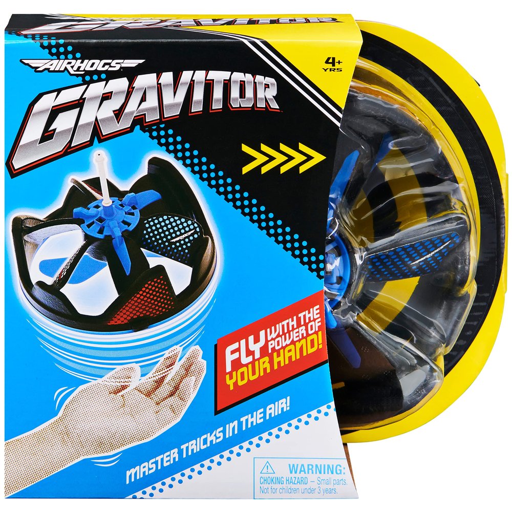 Air Hogs Gravitor with Trick Stick, USB Rechargeable Flying Toys, Drones for Kids 4 and up