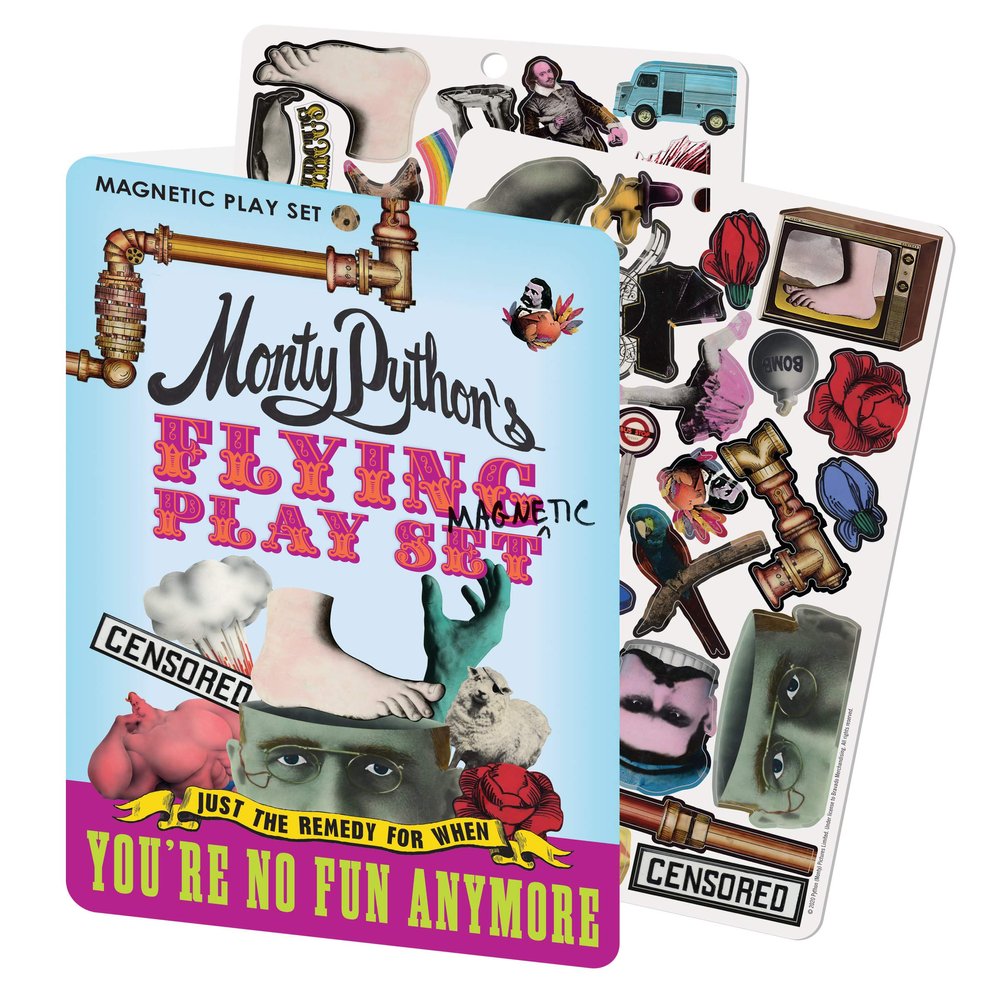 The Unemployed Philosophers Guild Officially Licensed Monty Python's Flying Magnetic Play Set - Turn Your Fridge Into a Python Animation, (55+ Pieces)
