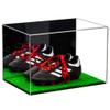 Better Display Cases Acrylic Kids Shoes Display Case - Medium Rectangle Box with Mirror Case and Turf Base 12" x 8.25" x 8" (A004, V41) view 1