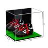 Better Display Cases Acrylic Kids Shoes Display Case - Medium Rectangle Box with Mirror Case and Turf Base 12" x 8.25" x 8" (A004, V41) view 2