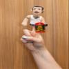 The Unemployed Philosophers Guild Freddie Mercury Magnetic Personality - Plush Finger Puppet and Refrigerator Magnet, Approx 4" Tall view 2
