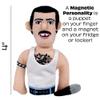 The Unemployed Philosophers Guild Freddie Mercury Magnetic Personality - Plush Finger Puppet and Refrigerator Magnet, Approx 4" Tall view 4