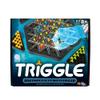 Fat Brain Toys Triggle - Stretch Four to Score [Fun Family Brainteaser Strategy Game for Kids, Teens, & Adults] Rubber Band Triangle Game view 1