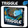 Fat Brain Toys Triggle - Stretch Four to Score [Fun Family Brainteaser Strategy Game for Kids, Teens, & Adults] Rubber Band Triangle Game view 3