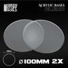 Acrylic Bases - Round 100 mm CLEAR view 2