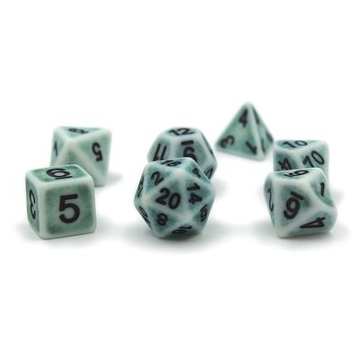 Ancient-White-Polymer-dice-Set