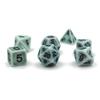 Ancient-White-Polymer-dice-Set view 1