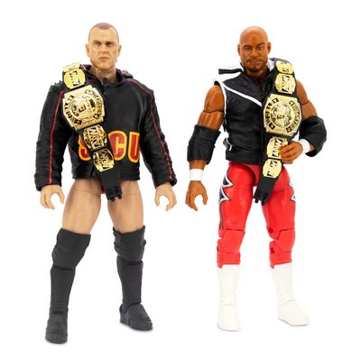 All Elite Wrestling Unrivaled Collection Tag Team Pack - Frankie Kazarian and Scorpio Sky Action Figures, Plus Accessories - Amazon Exclusive