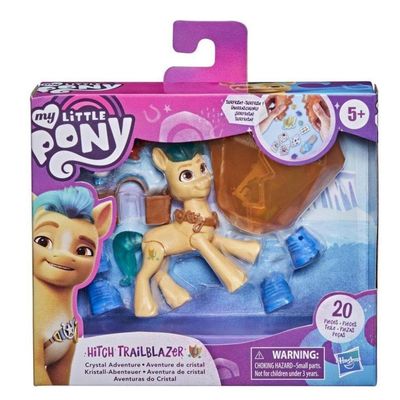 My Little Pony: A New Generation Movie Crystal Adventure Hitch Trailblazer - 3-Inch Pony Toy with Surprise Accessories, Friendship Bracelet