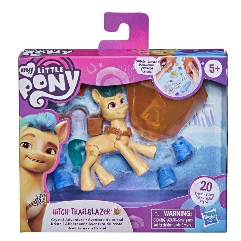 My Little Pony: A New Generation Movie Crystal Adventure Hitch Trailblazer - 3-Inch Pony Toy with Surprise Accessories, Friendship Bracelet