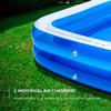 CHICLIST Inflatable Swimming Pool 103" X69" X20" Full-Sized Lounge Pool for Kiddie, Adults, Easy Set Family for Backyard Summer Water Party Outdoor Kiddie Pools view 4