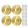 4Pcs RC Brass Wheel Weights for 1/10 SCX10 RC Crawler 2.2" Beadlock Wheels Balance Weights (Fit for 2.2" Wheel) view 1