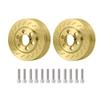 4Pcs RC Brass Wheel Weights for 1/10 SCX10 RC Crawler 2.2" Beadlock Wheels Balance Weights (Fit for 2.2" Wheel) view 3