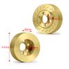 4Pcs RC Brass Wheel Weights for 1/10 SCX10 RC Crawler 2.2" Beadlock Wheels Balance Weights (Fit for 2.2" Wheel) view 4