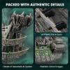 CubicFun 3D Puzzles for Adults Green LED Flying Dutchman, 360 Pieces Pirate Ship Arts & Crafts for Adults Gifts for Men Women Model Kit, Lighting Ghost Ship Valentines Day Gifts for Him view 4