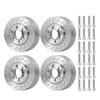 4Pcs Stainless Steel Internal Wheel Weights for 1/10 SCX10 RC Crawler 2.2" Beadlock Wheels Balance Weights 90046 view 1