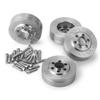 4Pcs Stainless Steel Internal Wheel Weights for 1/10 SCX10 RC Crawler 2.2" Beadlock Wheels Balance Weights 90046 view 2