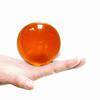 76mm Orange Acrylic Contact Juggling Ball - Approx. 3 inch view 1