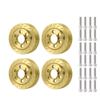 4Pcs Brass Internal Wheel Weights for 1/10 SCX10 RC Crawler 1.9" Beadlock Wheels Balance Weights D90(Fit for 1.9" Wheel) view 1