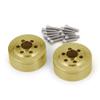 4Pcs Brass Internal Wheel Weights for 1/10 SCX10 RC Crawler 1.9" Beadlock Wheels Balance Weights D90(Fit for 1.9" Wheel) view 2