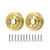 4Pcs Brass Internal Wheel Weights for 1/10 SCX10 RC Crawler 1.9" Beadlock Wheels Balance Weights D90(Fit for 1.9" Wheel) view 3