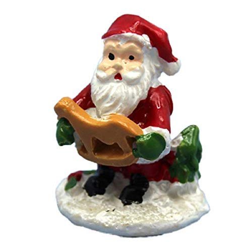 Melody Jane Dollhouse Father Christmas Ornament Miniature Santa Claus Cake Accessory