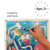 Janod - Magnetic Wooden Maze with Ocean Marbles 25x25 cm - Travel Entertainment - Enhances Fine Motor Skills - Develops Hand-Eye Coordination and Problem Solving - Safe and Durable view 3