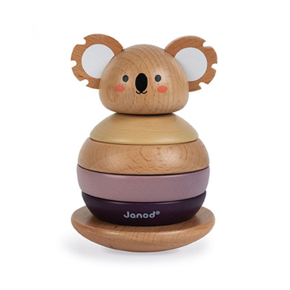 Janod World Wildlife Federation Wooden Tumbling Koala - 6 Piece Set Ages 12 Months+ - J08601
